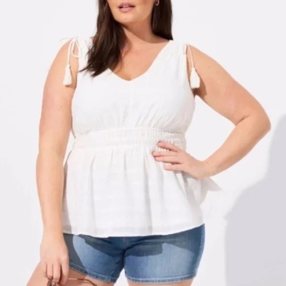 torrid Tops - V Neck Soft Babydoll Tank